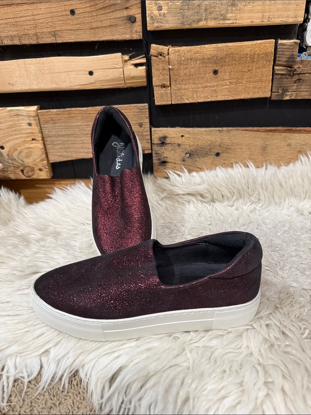 J Slides Women Platform Sneakers sz 7.5
Fashion Shoes Slip on Loafer Leather